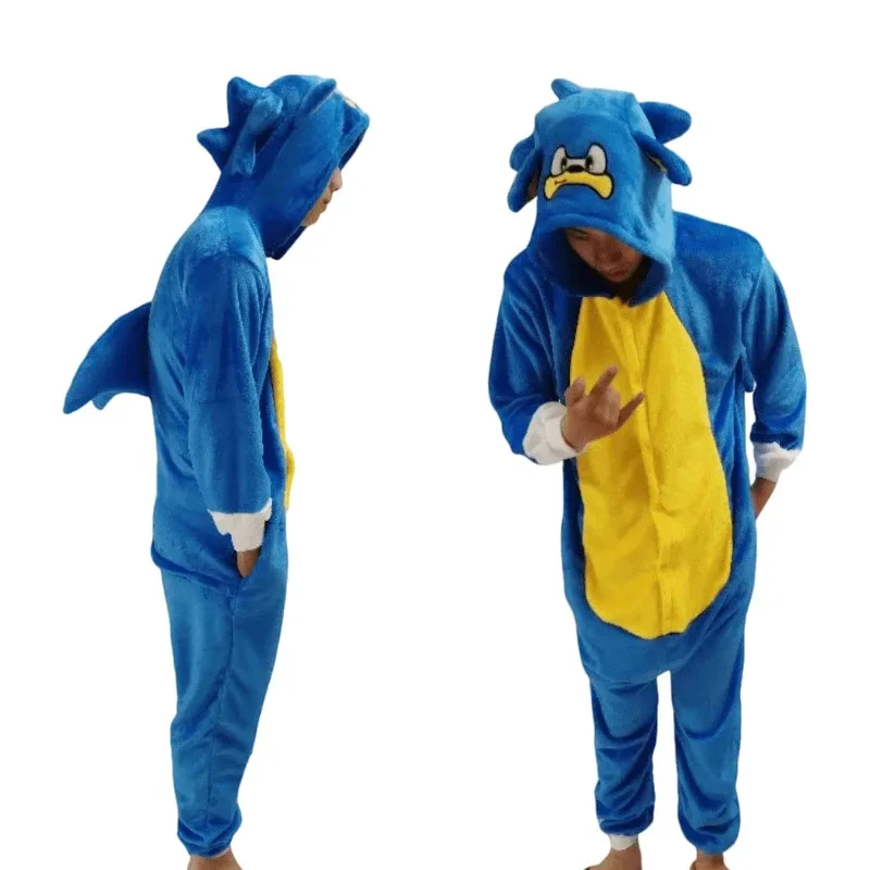 New 2025 Sonic Shadow The Hedgehog Cartoon Anime Flannel Children Pajamas Kids Cosplay Kawaii Home Clothes Chris eqs9X