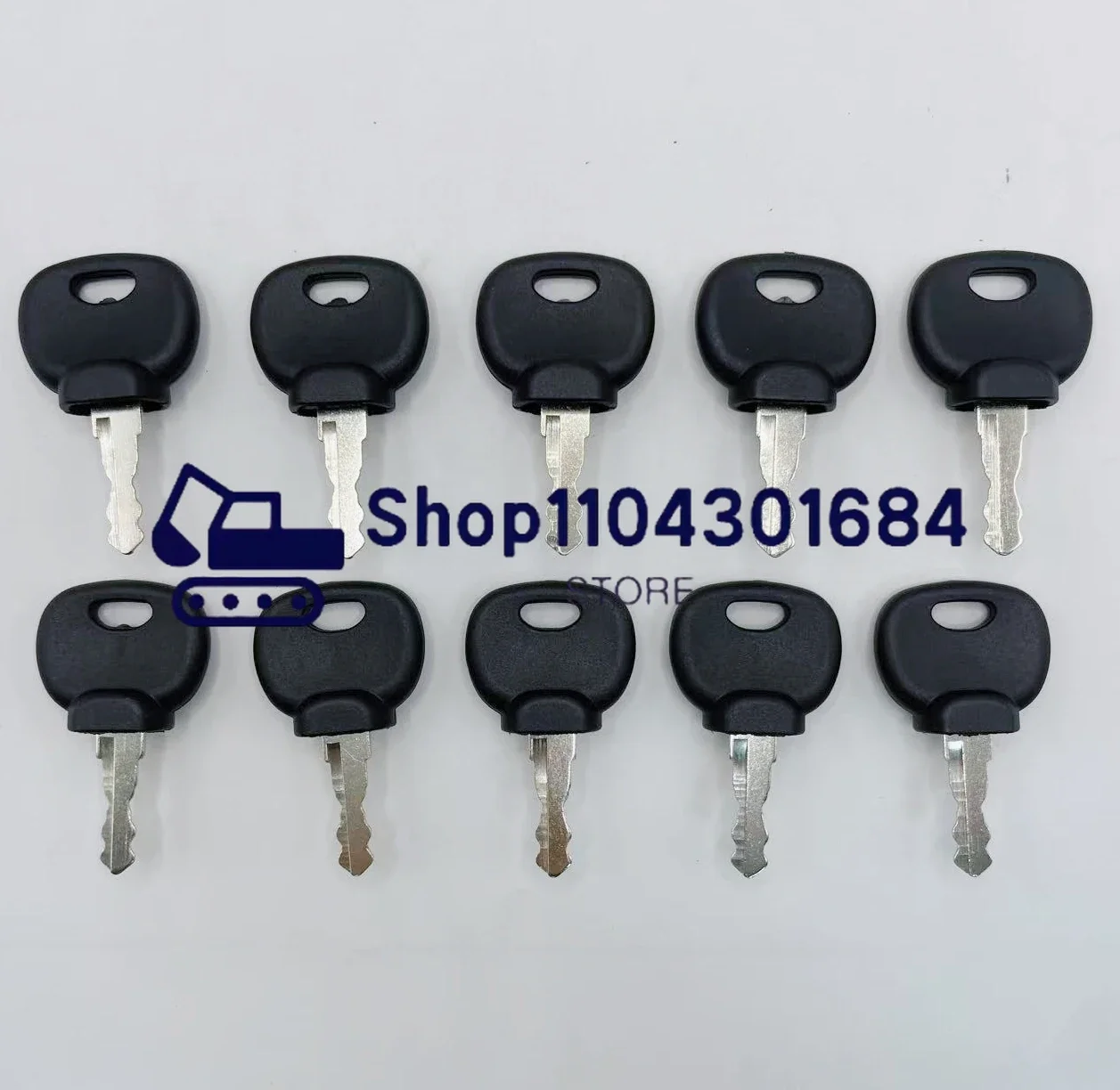 10 Pcs 14607 Ignition Key Plant Applications for JCB 3CX Bomag Hatz Manitou Tractor 14707 14603