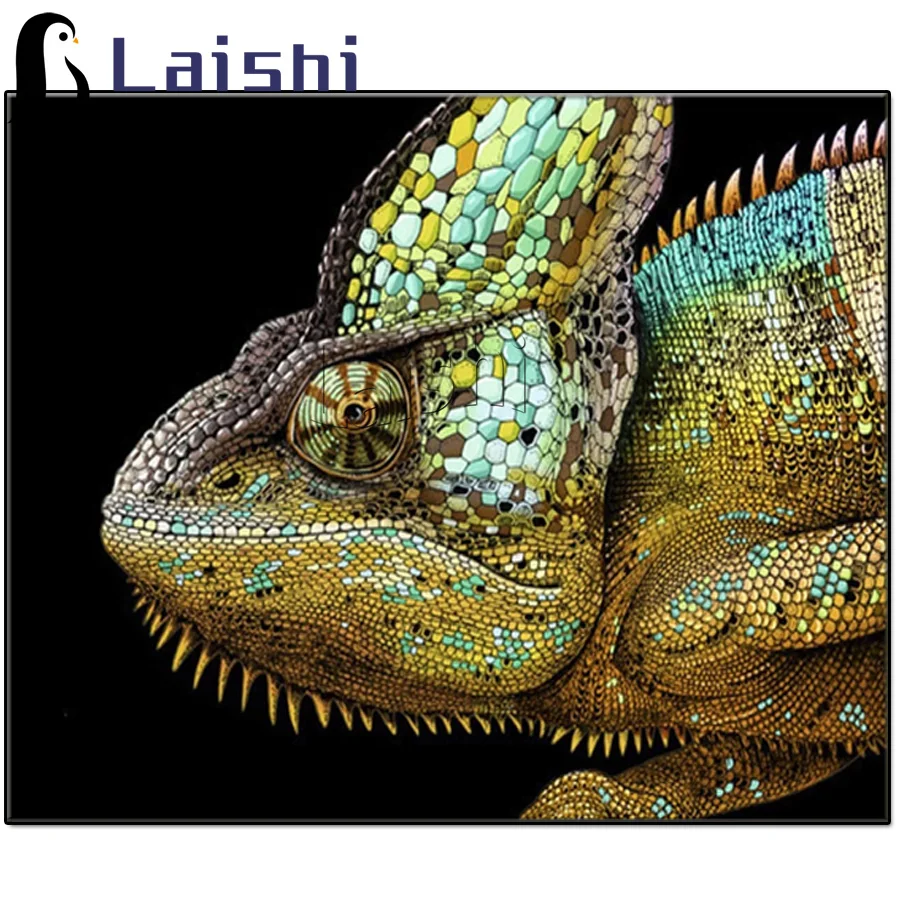 

3D мозаичная картина со стразами и бриллиантами, хамелеон, хамелеон, алмазная вышивка, распродажа животных, хрустальные бусины, домашний декор