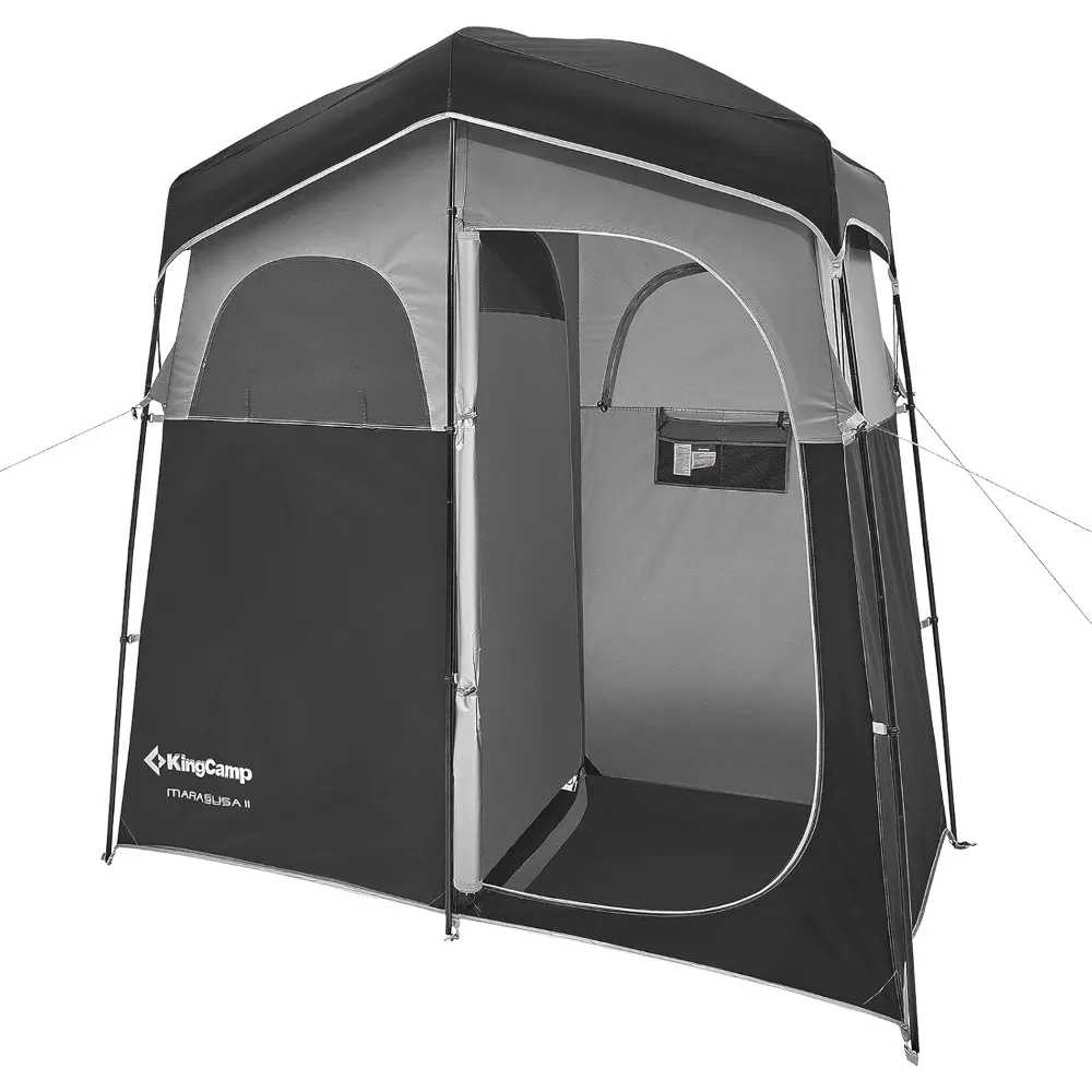 

Camping Shower Tent Oversize Space Privacy Tent Portable Outdoor Shower Tents for Camping with Floor Changing Tent