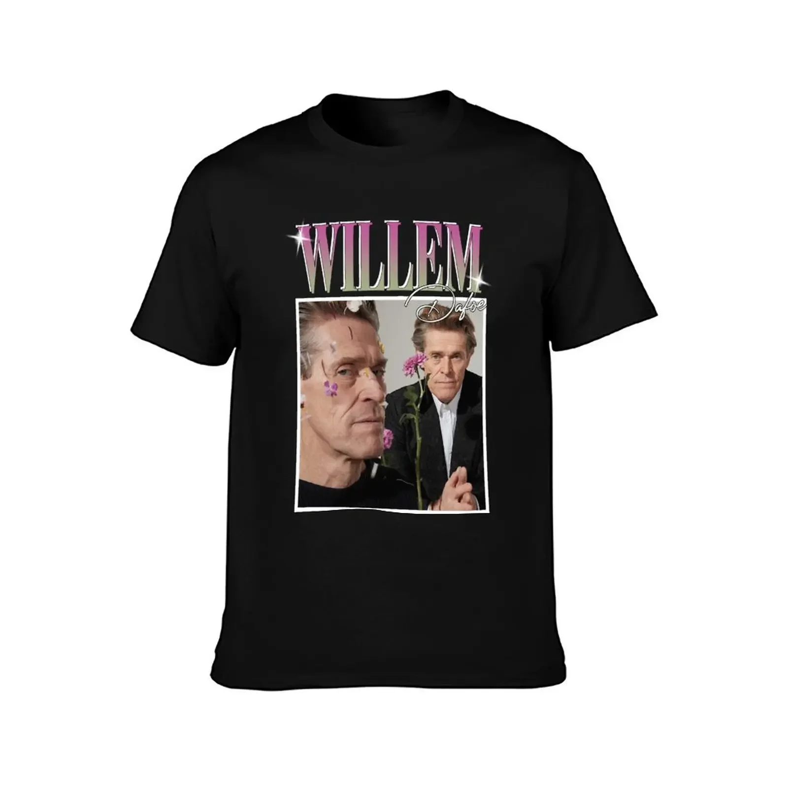 Willem dafoe T-Shirt customizeds basketball graphic tees man t shirt aesthetic clothes plain white t shirts men