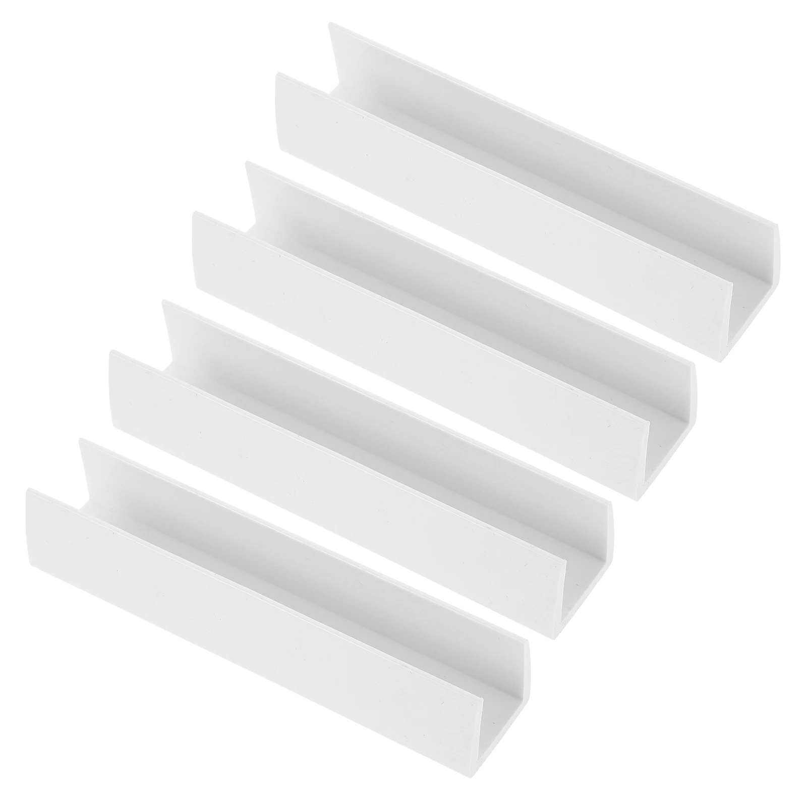 

4pcs Dog Fence Reinforcement Groove for Indoor Stair Baby Gate White Pets Safety Door Blocker Reusable Plastic