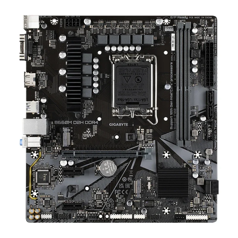 Gigabyte B660M D2H DDR4 Original Desktop For Intel B660 DDR4 Motherboard LGA1700 Mainboard