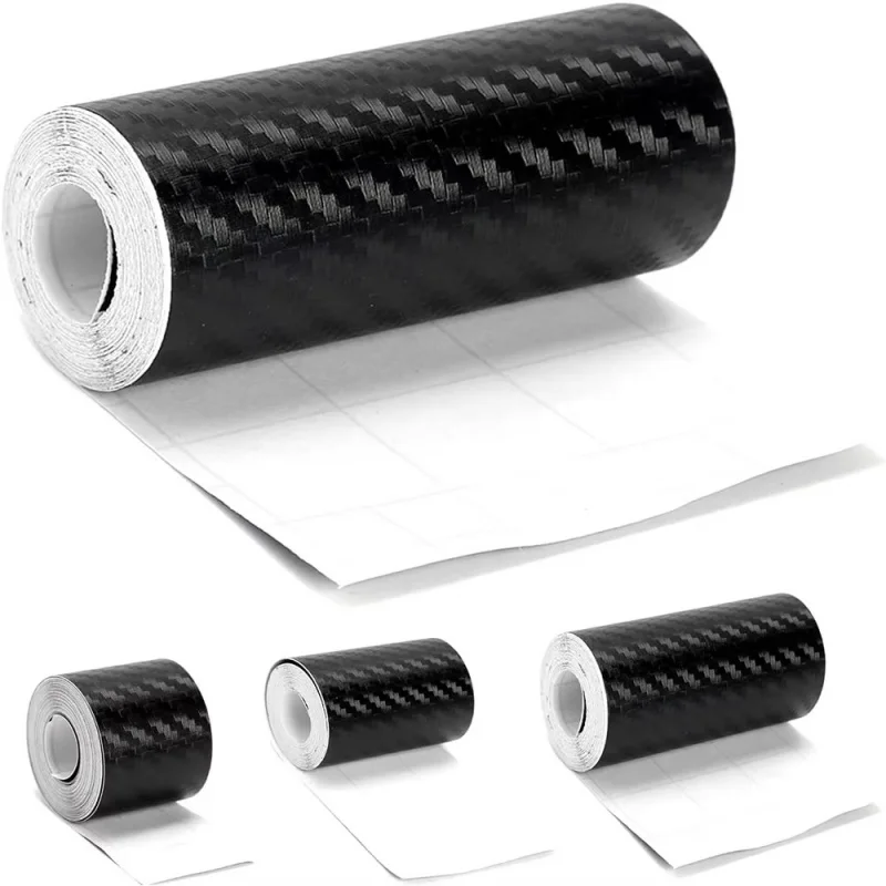 

1/2Pcs Nano Carbon Fiber Car Sticker Paste Protector Strip DIY Automotive Protective Film Auto Door Sill Side Anti Scratch Tape