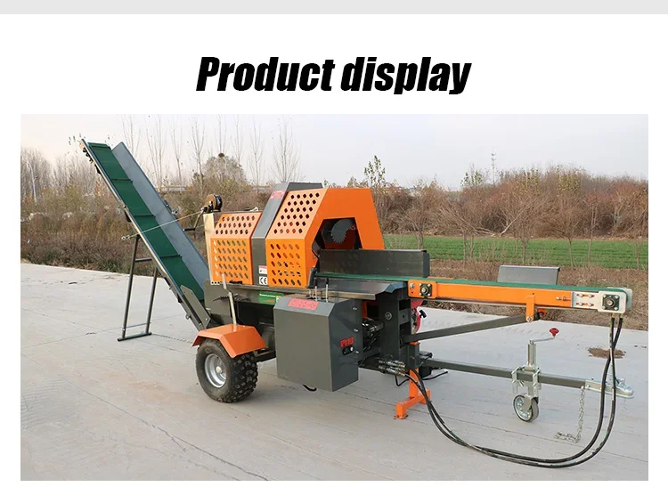 Best TTY-15 Hydraulic Log Splitter Automatic Loading Super Split Log Splitter for Sale Firewood Processor