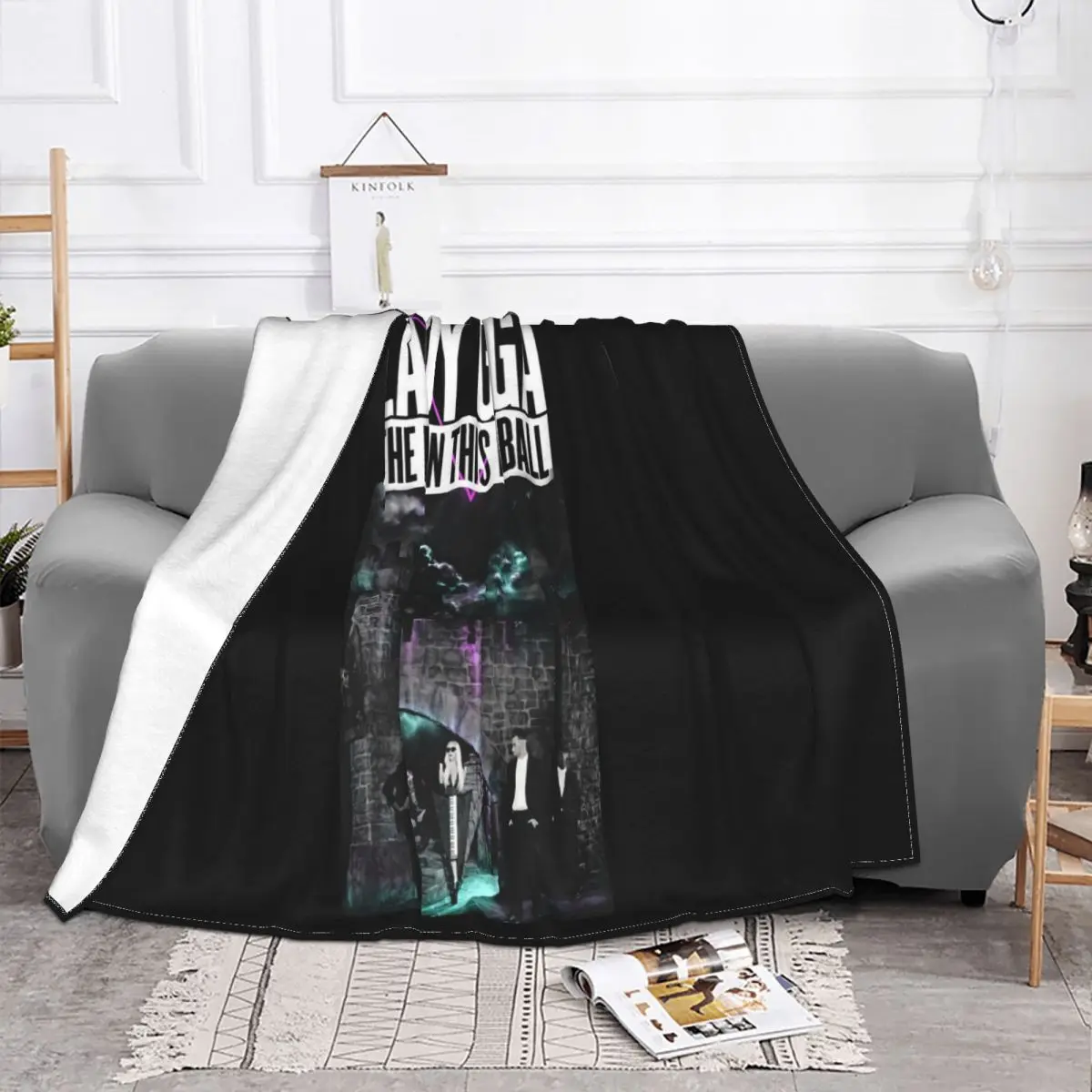 Lady Gaga Castle Tour 2013 The Born This Way Ball Pop Sweat S Music Mens Wome Text Printing Casual Mens Throw Blanket