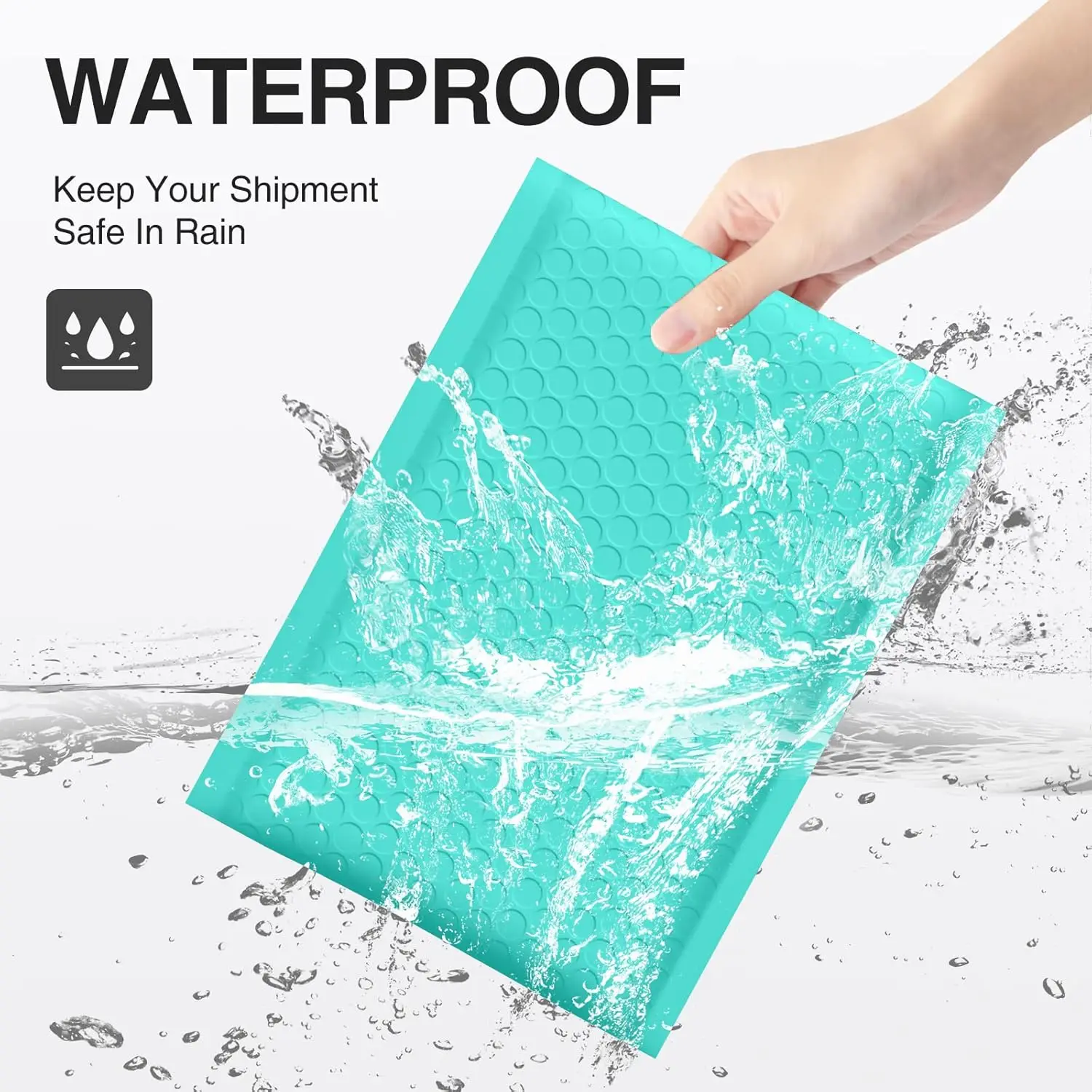 Self-Seal 20Pcs Bubble Mailer Envelopes Waterproof Express Shipping Packaging for Small Business Clothing Supplies Wholesale