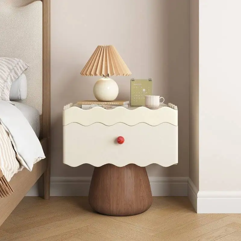 Multiple Colors European Nightstands Tall Classic Unique Narrow Bedside Tables White Unique Mesita De Noche Furniture For Home