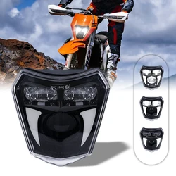 For KTM EXC Motorcycle LED Headlight Supermoto Enduro Universal Drl 12v Dirt Bike Headlamp For KTM EXC EXCF SX SXF XC XCF XCW