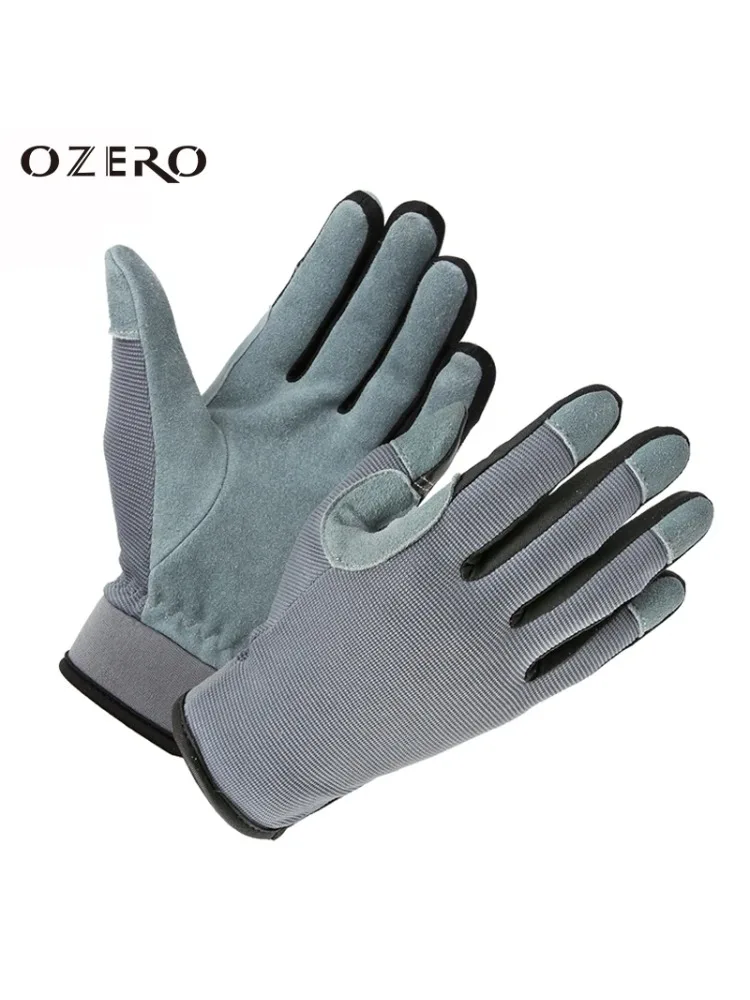 AliExpress OZERO Gardening Work Gloves Women Deerskin Leather Touch Screen Garden Outdoor Sports Cycling