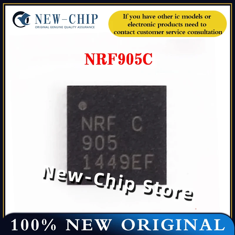 

5PCS-100PCS/LOT NRF905C NRF905 single chip RF transmitter chip QFN-32 New Original