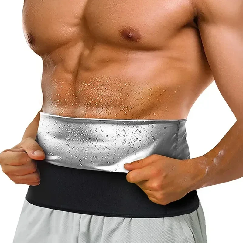 Men Sweat Sauna T-shirt Waist Trainer Slimming Suit Body Shapers Shapewear Corset Underwear Belly Control Fitness Fat Burn Tops