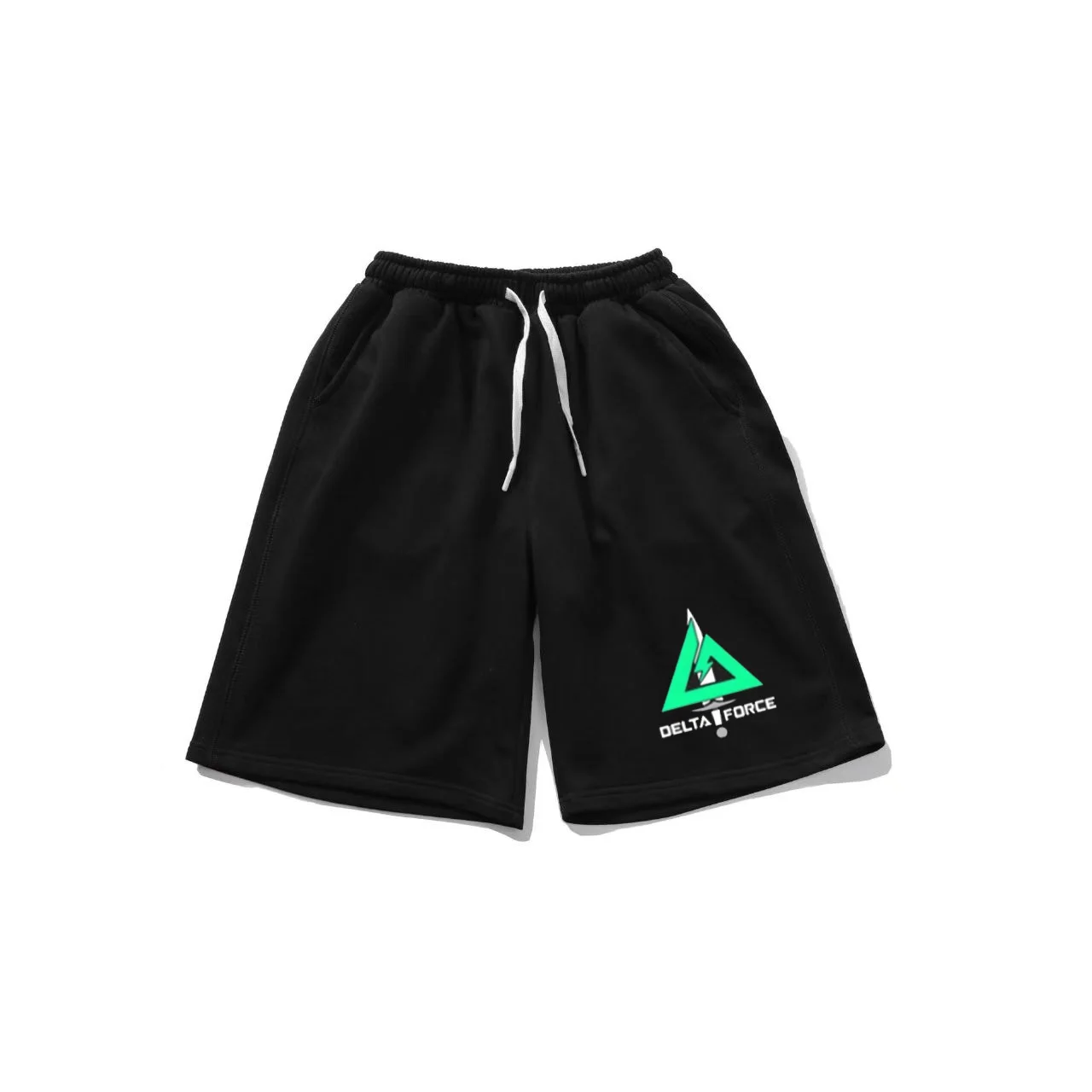 

Тактические спортивные брюки Delta Operation с логотипом, мужские и женские, летние, укороченные, повседневные, свободного кроя, прямые штанины, с эластичным поясом