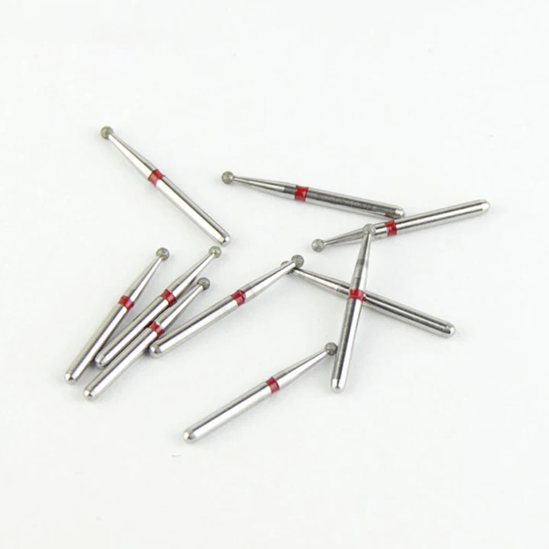 

5pcs/10pcs Dental Drill Inverted Conical BR-41F Diamond Bur 001-014F Dental Supplies for Dentists Red Rings Fine Materials