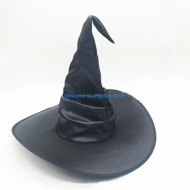 X4YC Halloween Witch Hat Witch Men Women with Chain Costume Cosplay