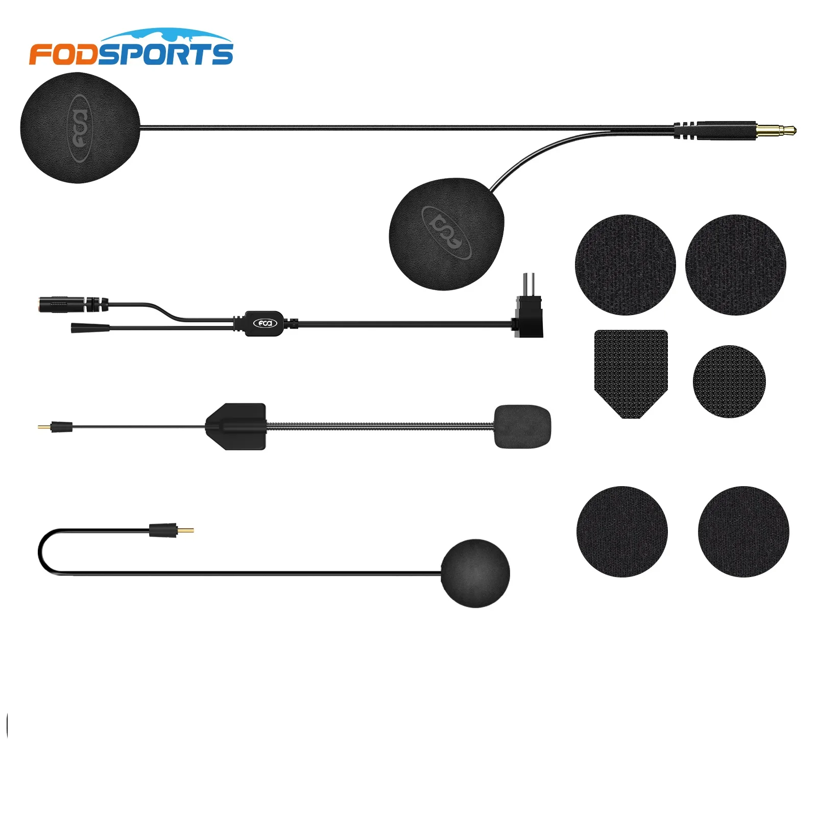 Fodsports HRSQS haut-parleur casque avec Microphone uniquement adapté pour casque de moto FX7 casque d'interphone Bluetooth