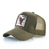 Fashion Trucker Caps With Embroidery Goat Patch Four Seasons Snapback Baseball Cap For Men Women Adjustable Visor Hat - Image 3