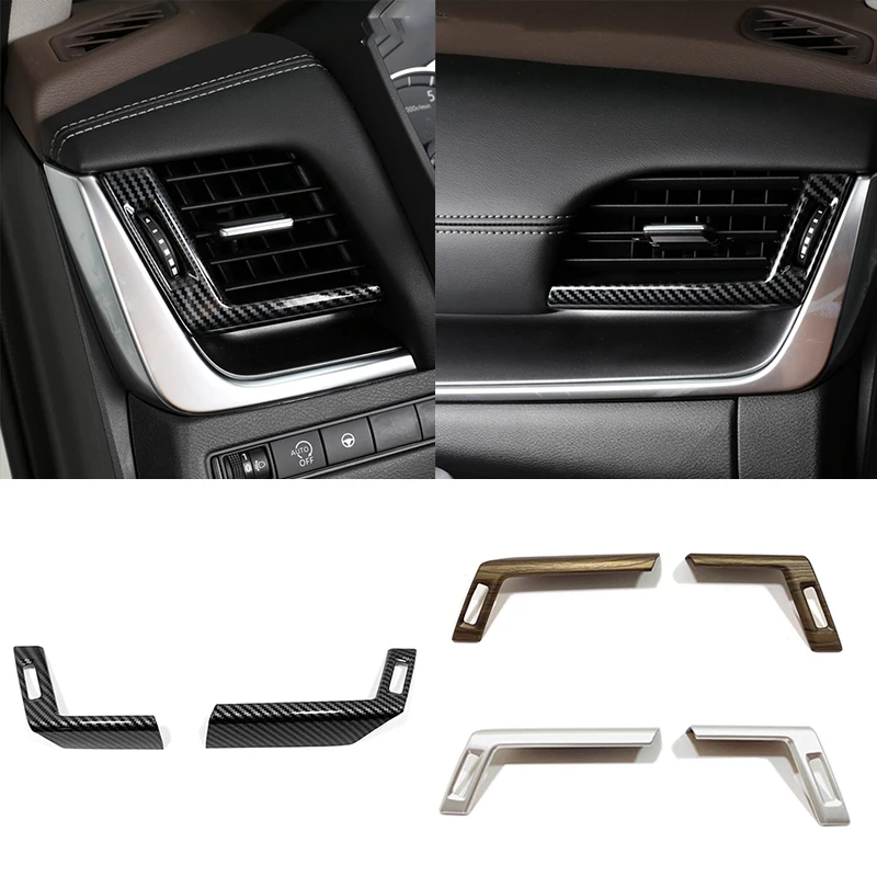 

For Nissan Qashqai J12 X Trail T33 Rogue 2021 2022 ABS Car Front panel left and right air outlet trim frame interior accessorie