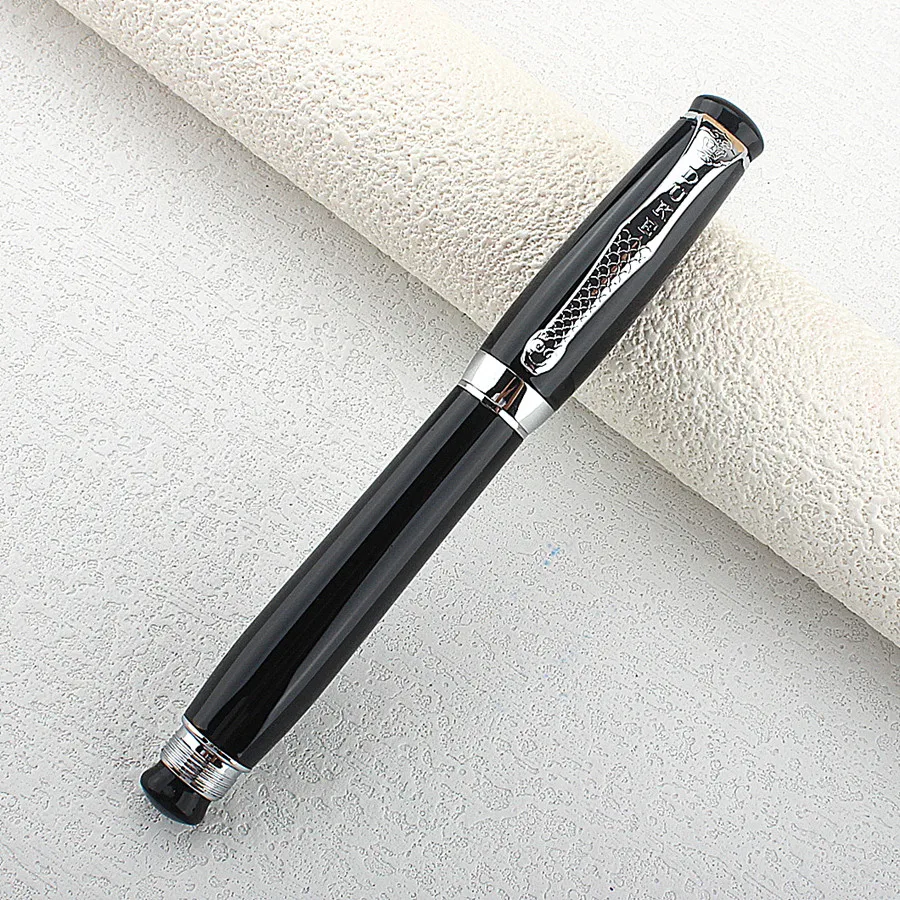 

Duke Tutor Classic Rollerball Pen , Black Barrel and White Pearl on Top , Ideal for Business Office Home or Gift