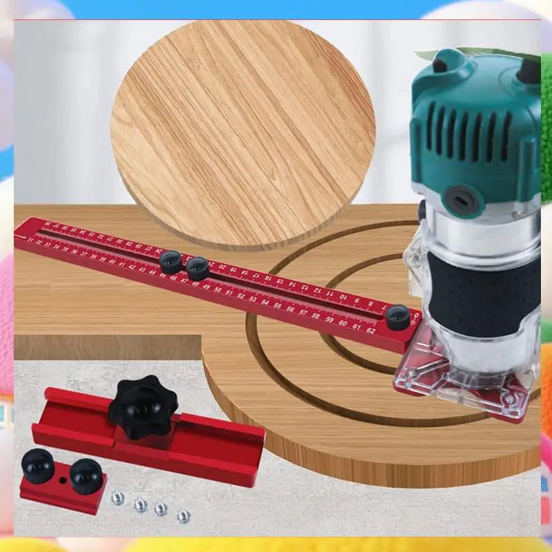 4 In 1 Router Milling Groove Bracket Cabinet Hardware Jig Router Circle Cutting Jig Punch Router Milling Groove Bracket