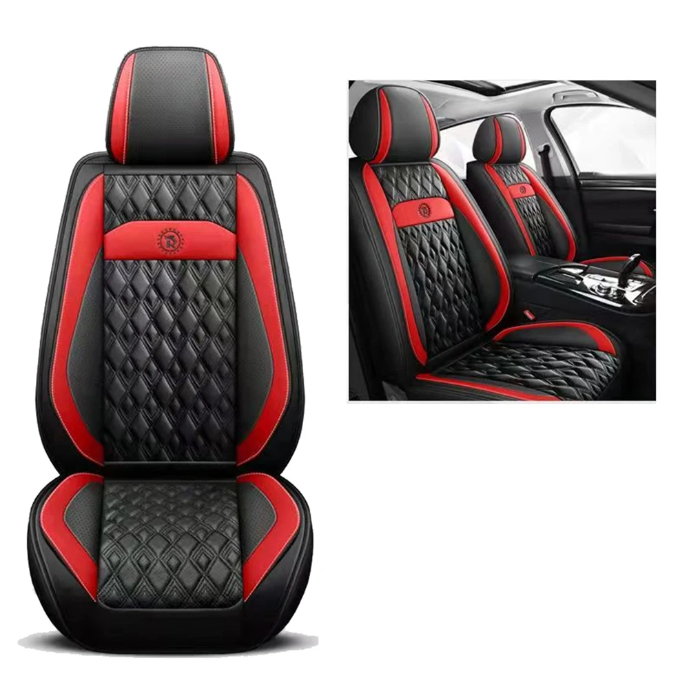 Universal Leather Car Seat Cover for Toyota Corolla Camry Prius Yaris Land Cuirser Prado Avalon Avanza RAV4 Interior Accessories