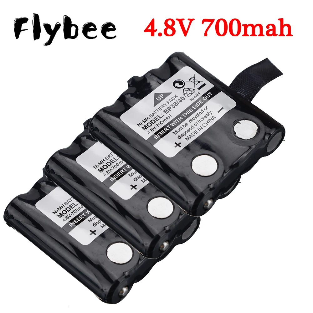 4.8v Rechargeable Battery For Uniden Radio BP-38 BP-39 BP-40 800mAh 4.8V For MOTOROLA TLKR T4 T5 T6 T7 T8 series Cordless Phone