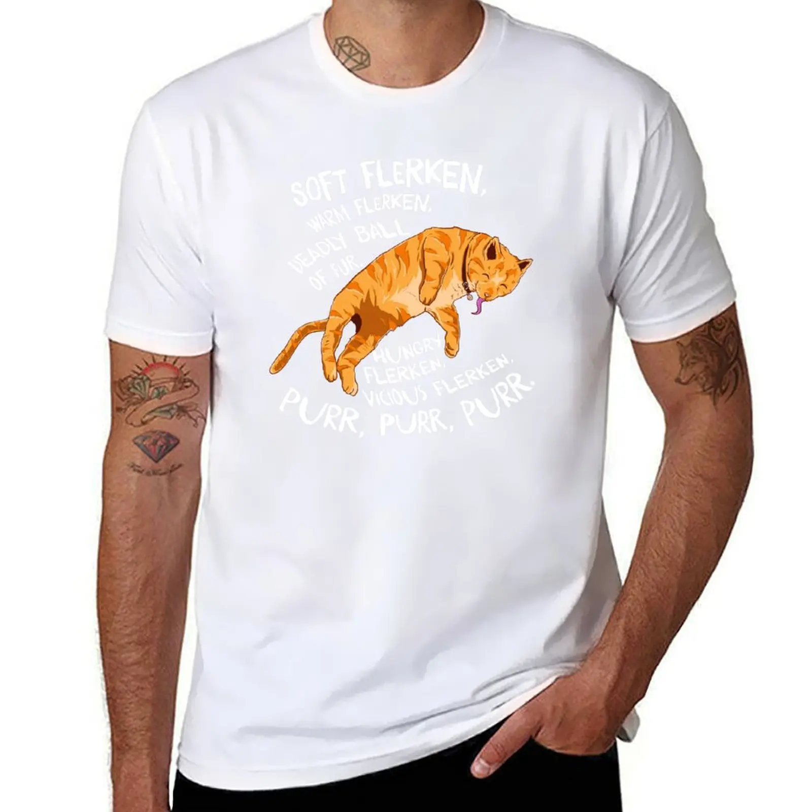 

Goose the Cat Flerken Song T-Shirt man t shirt luxury t shirts with prints black cotton t-shirt plain for man package T-Shirt