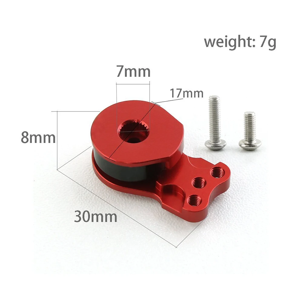 1PCS 25T Aluminum Alloy Adjustable Damping Servo Arm Horn 1 / 3 Hole Style For 1/10 RC Crawler Car TRX TRX4 TRX6 Upgrade Parts