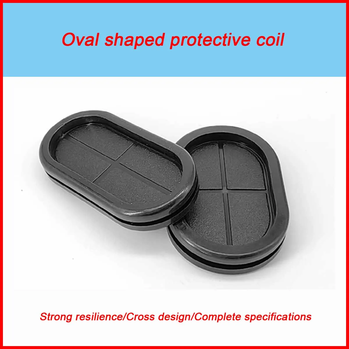 

Double Sided Rubber Long Waisted Protective Coil Elliptical Environmentally Friendly Flame-Retardant Distribution Box Sheath