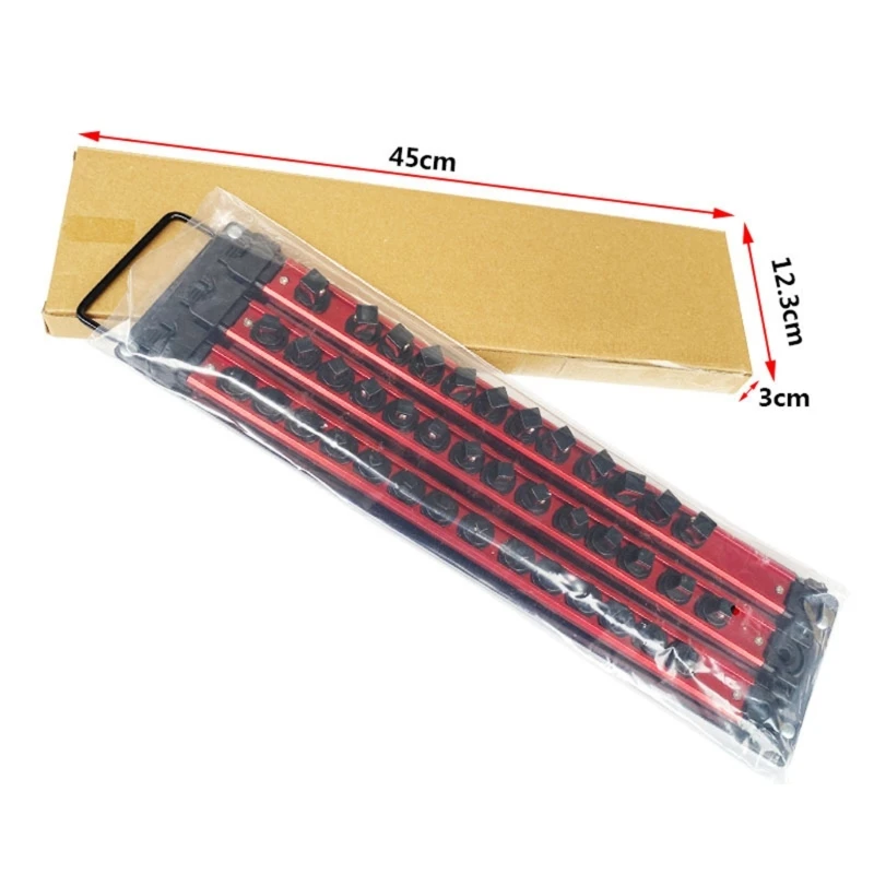 Organizadores soquete, caixa ferramentas, suporte soquete, polegadas, 3/8 polegadas, 1/4 polegadas, clipes 40je