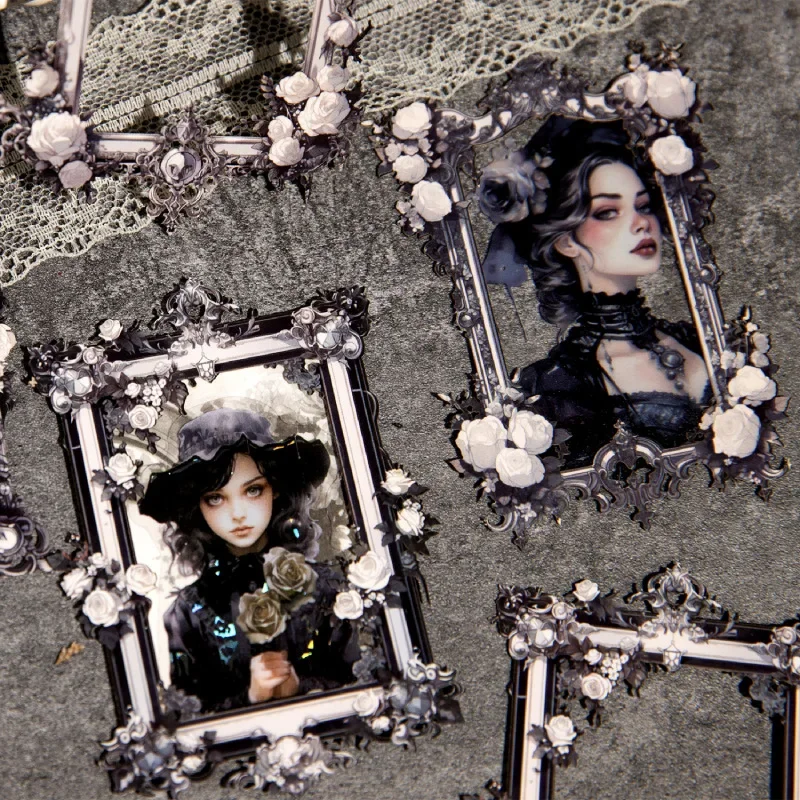 10 قطعة بطاقة الكولاج جوفاء حديقة الورد المواد الديكور قاعدة الكتابة ملصق أجهزة الكمبيوتر المحمولة كتيب سجل القصاصات قطع 105*171 مللي متر