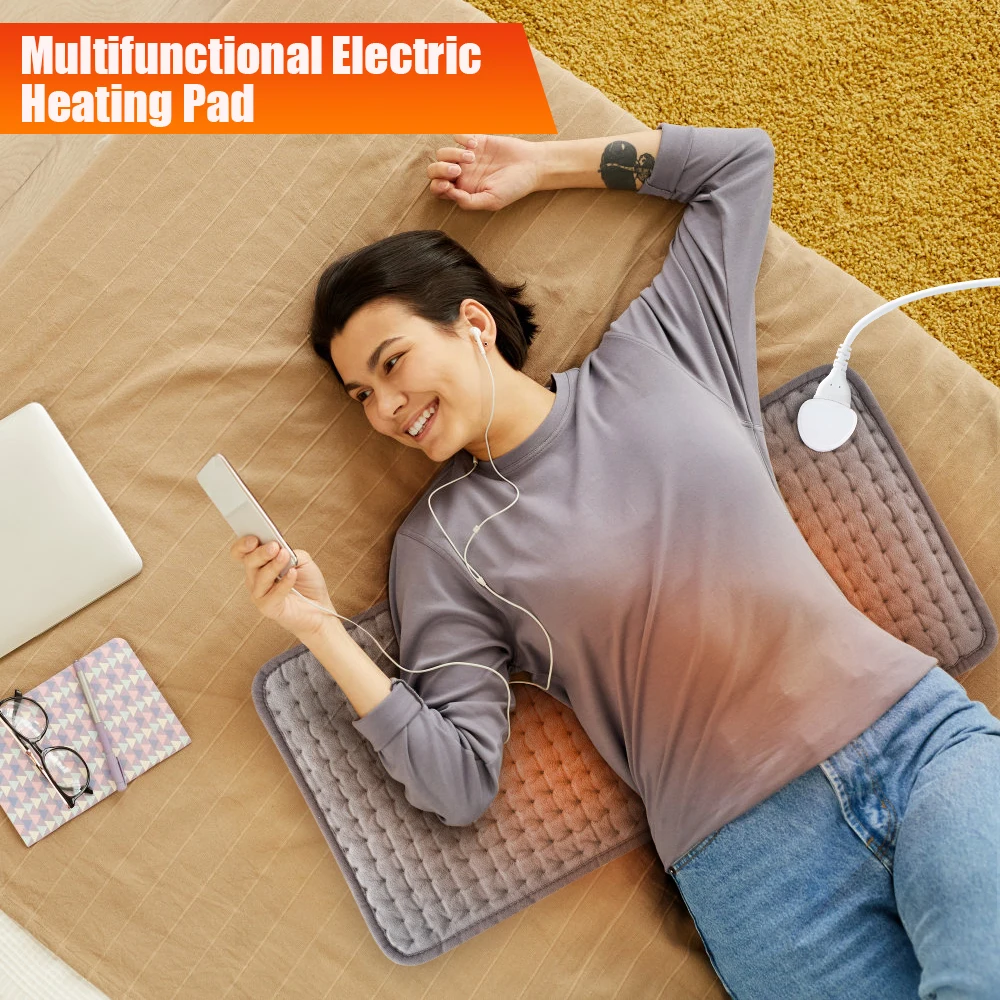 【US WAREHOUSE】Electric Heating Pad Heated Mat for Body Abdomen Back Legs Hands Winter Warmer Home Office Thermal Mat 30*60CM
