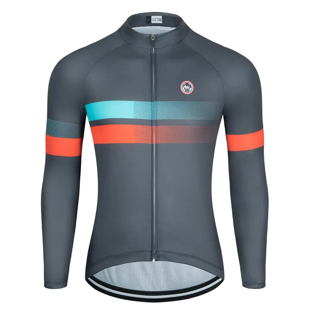 Team Spring /Autumn Cycling Jersey Long Sleeves Men MTB Bicycle Shirt Team Bike Wear Summer Outdoor Quick Dry Clothes Sportswear