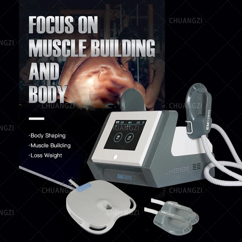 New Portable DLS-EMS 4 handles EMSzero Muscle Stimulation weight lose Fat Body Shaping Beauty Instrument Sculpt For Salon