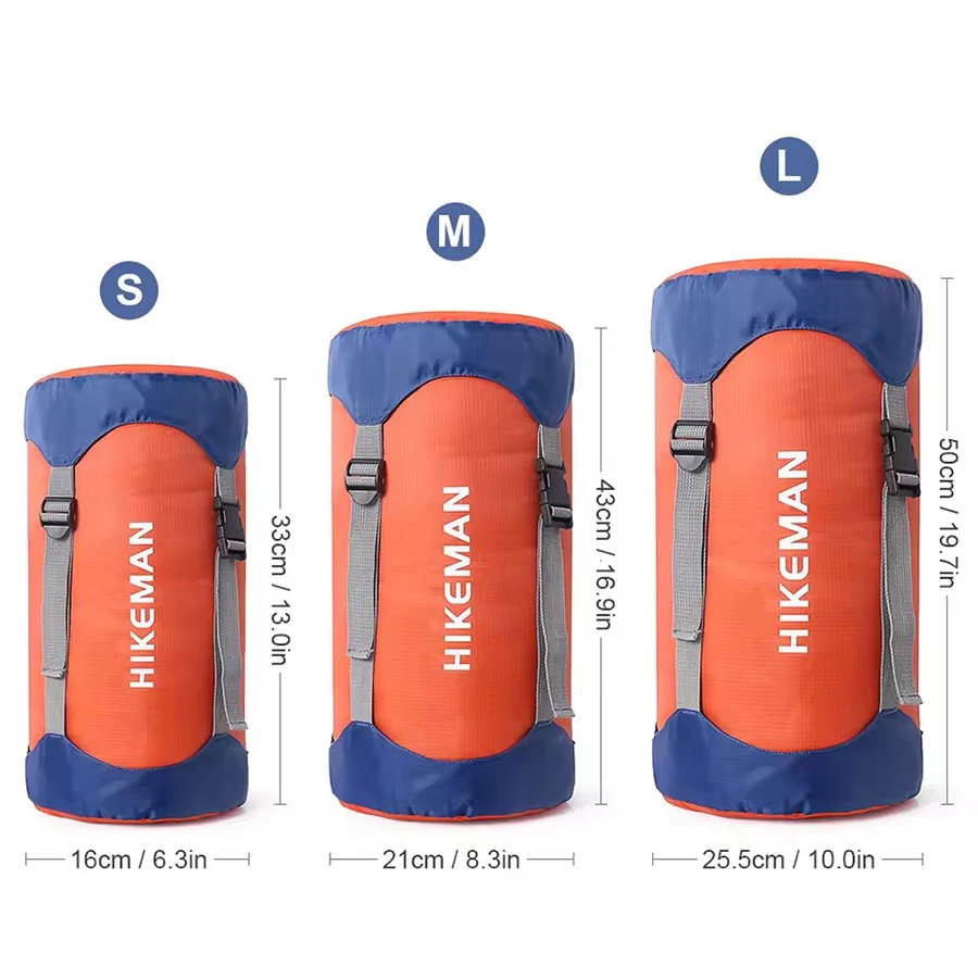 

‌Large Outdoor Sleeping Bag Compression Storage Bag Stuff Sack For Down/Synthetic Bags - Travel Camping Accessories S M L XL