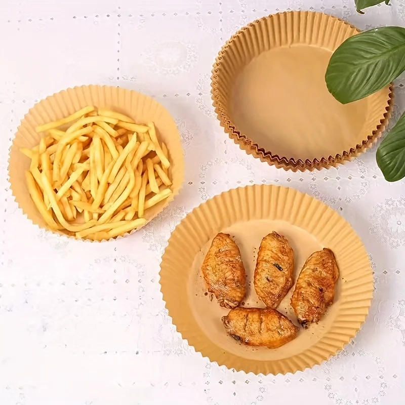 Non-Stick Non-Stick Airfryer Baking Papers Round Air Fryer Liners Baking Paper for Healthy Snacks and Meals Party Gathering Small Meals - Aliexpress Deal