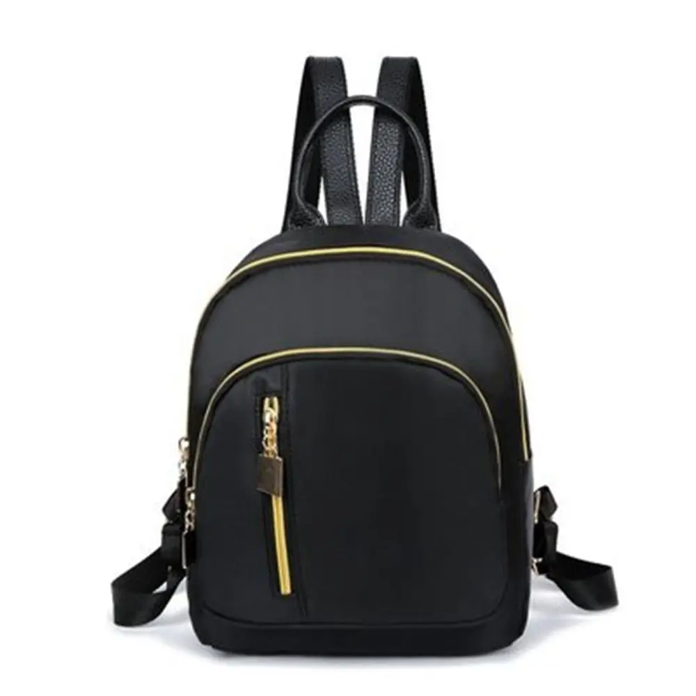 

Cute Fashion Black Shoulder Bag Multi-Function Women's Mini Backpack High Quality Oxford Daypack Girl Purse Nice Gift
