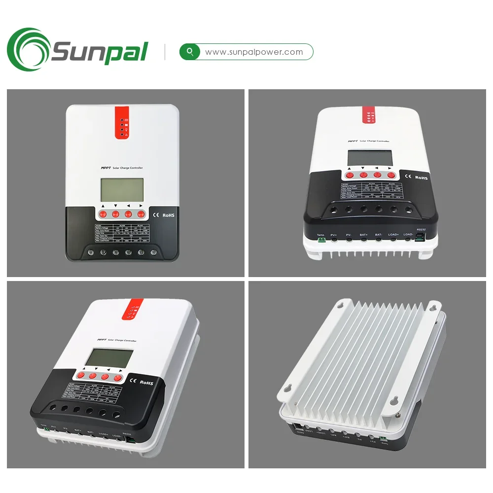 Sunpal MPPT Solar Charge Controllers Price Solar Battery Charger Controllers 12V 24V 10A 20A 30A 40A 50A 60A 60 Amp