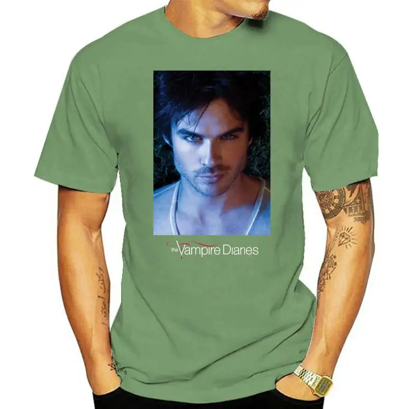 Men Hoodie Popfunk The Vampire Diaries Damon Ian Somerhalder & Exclusive Stickers Women Streetwear