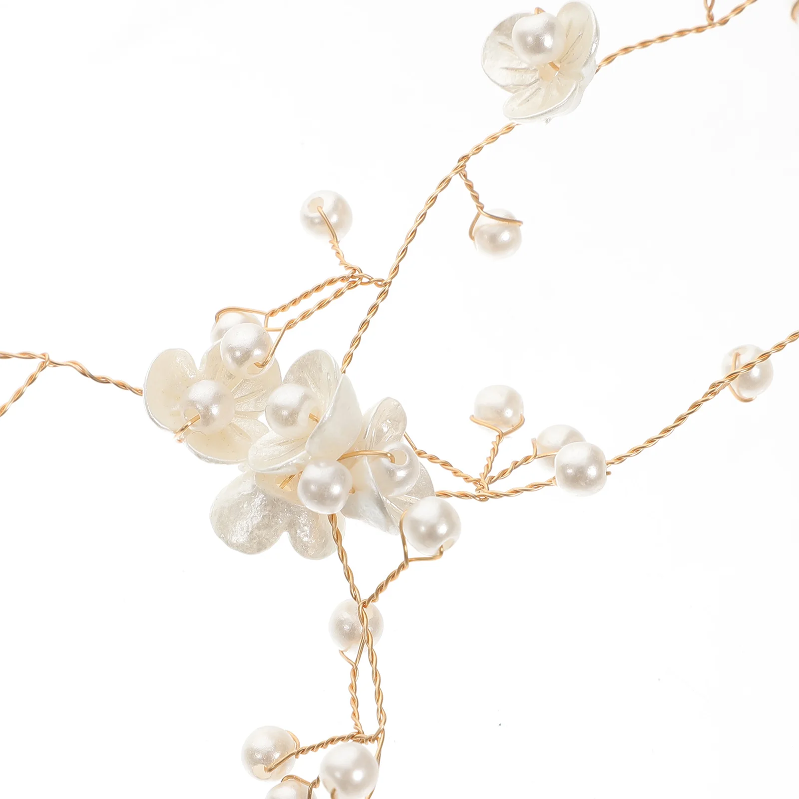 

Pearl 1 Meter Hair Wedding Decorations Bridal Accessories Hoops Crystal Elegant Bridal Headdress Delicate Flower Design