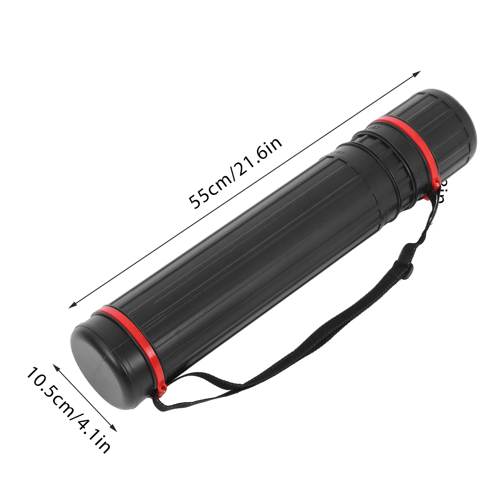 Adjustable Length Extendable Poster Tube Multifunctional Plastic Storage Case For Documents Blueprints Drawings Artworks