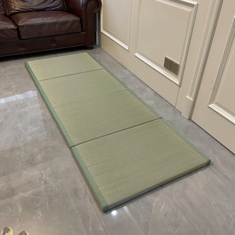 Japanese Traditional Tatami Mat Futon Mattress Firm and Comfortable Natural Rush Grass For Meditation Space Yoga Zen Room