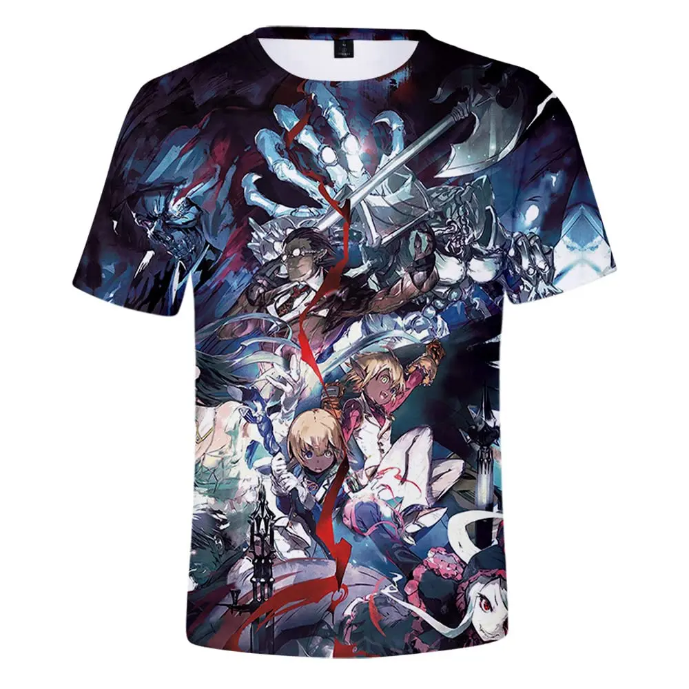 3D Overlord Season 4 Tee T-Shirt Summer Men/Women Shirt Streetwear Kawaii Tshirt Street Clothes