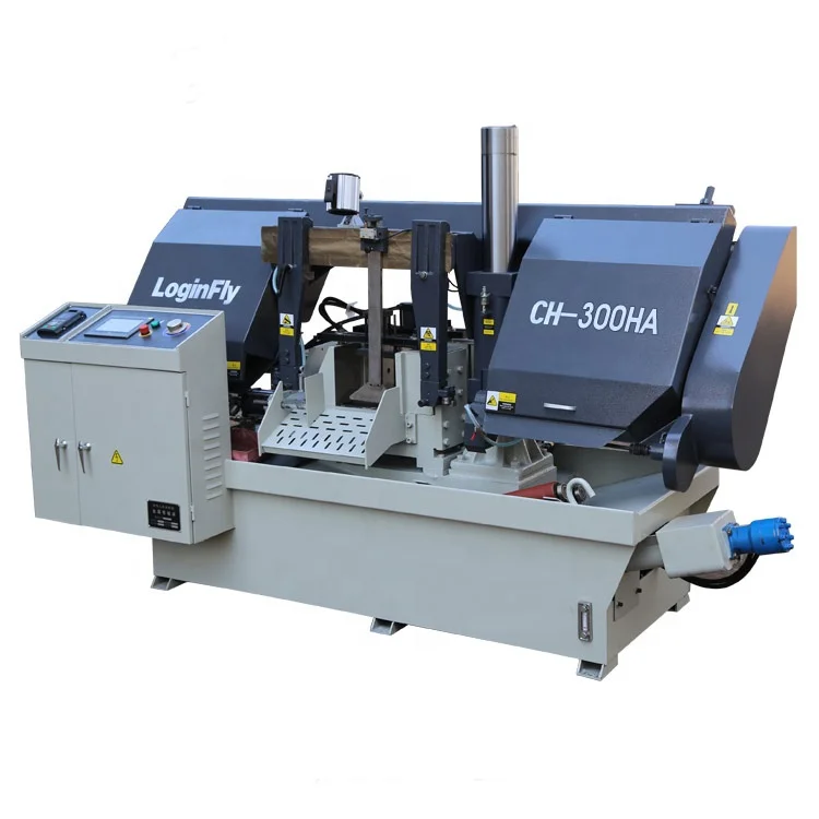 China CE Manufacturer Horizontal Automatic Industrial Iron CNC Metal Cutting Band Saw Machine