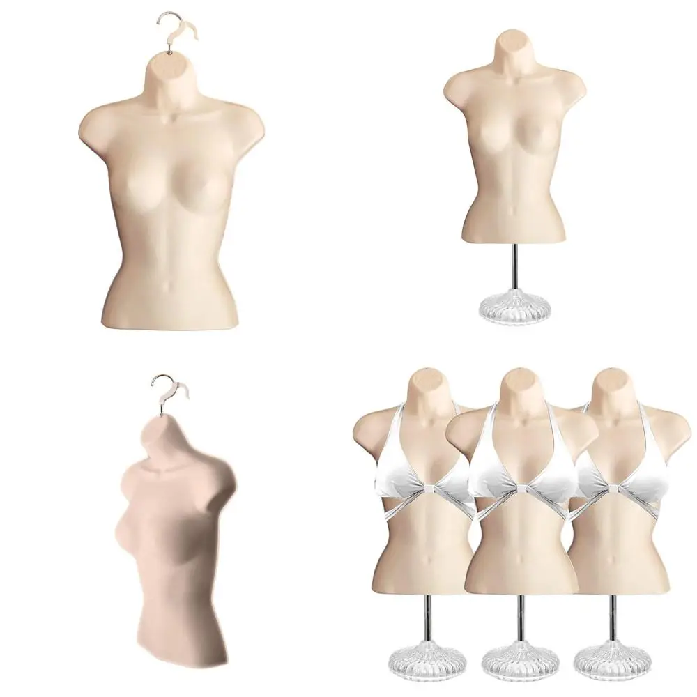 

S-M Size Female Hollow Back Mannequin Set with Acrylic Stand and Metal Pole