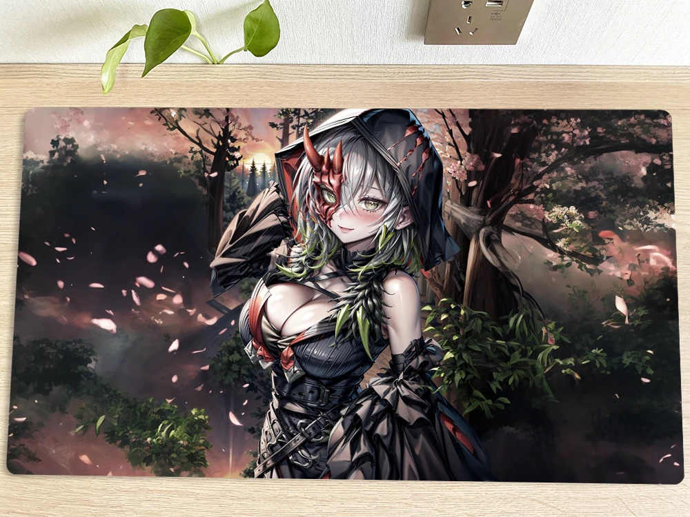 YuGiOh Playmat Diabellestarr the Dark Witch TCG CCG alfombrilla de juego de cartas comerciales, alfombrilla de ratón para juegos, 60x35cm, bolsa gratis