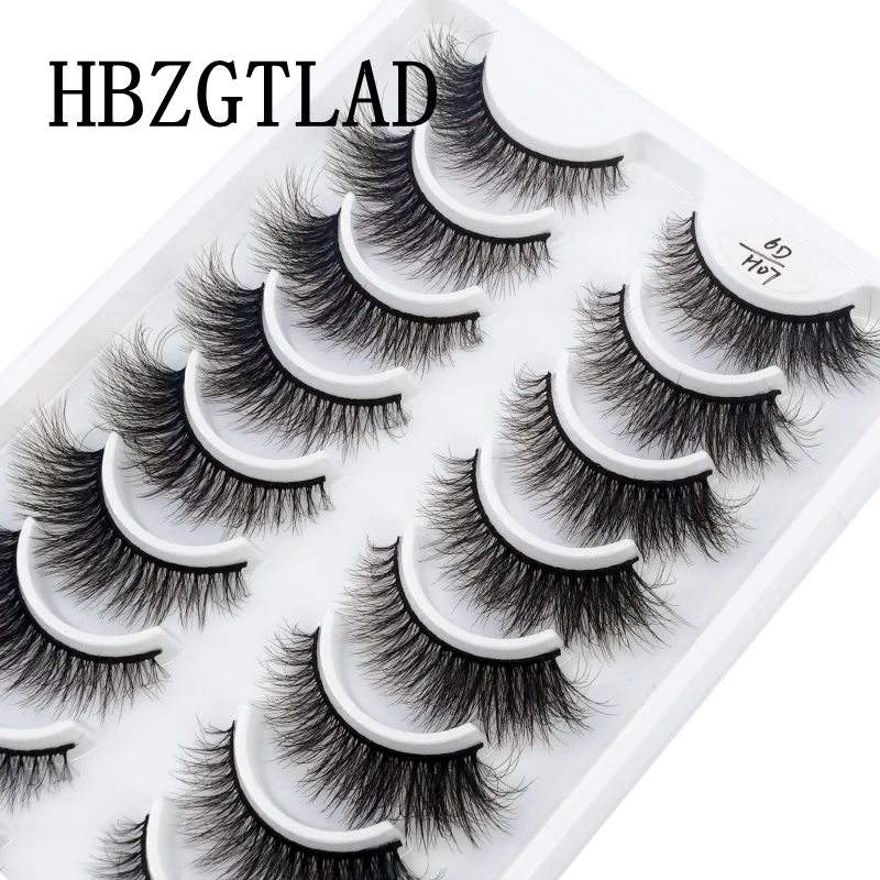 HBZGTLAD New 10 pairs natural long false eyelashes thick makeup 3d mink eyelashes eyelash extension mink eyelashes for beauty