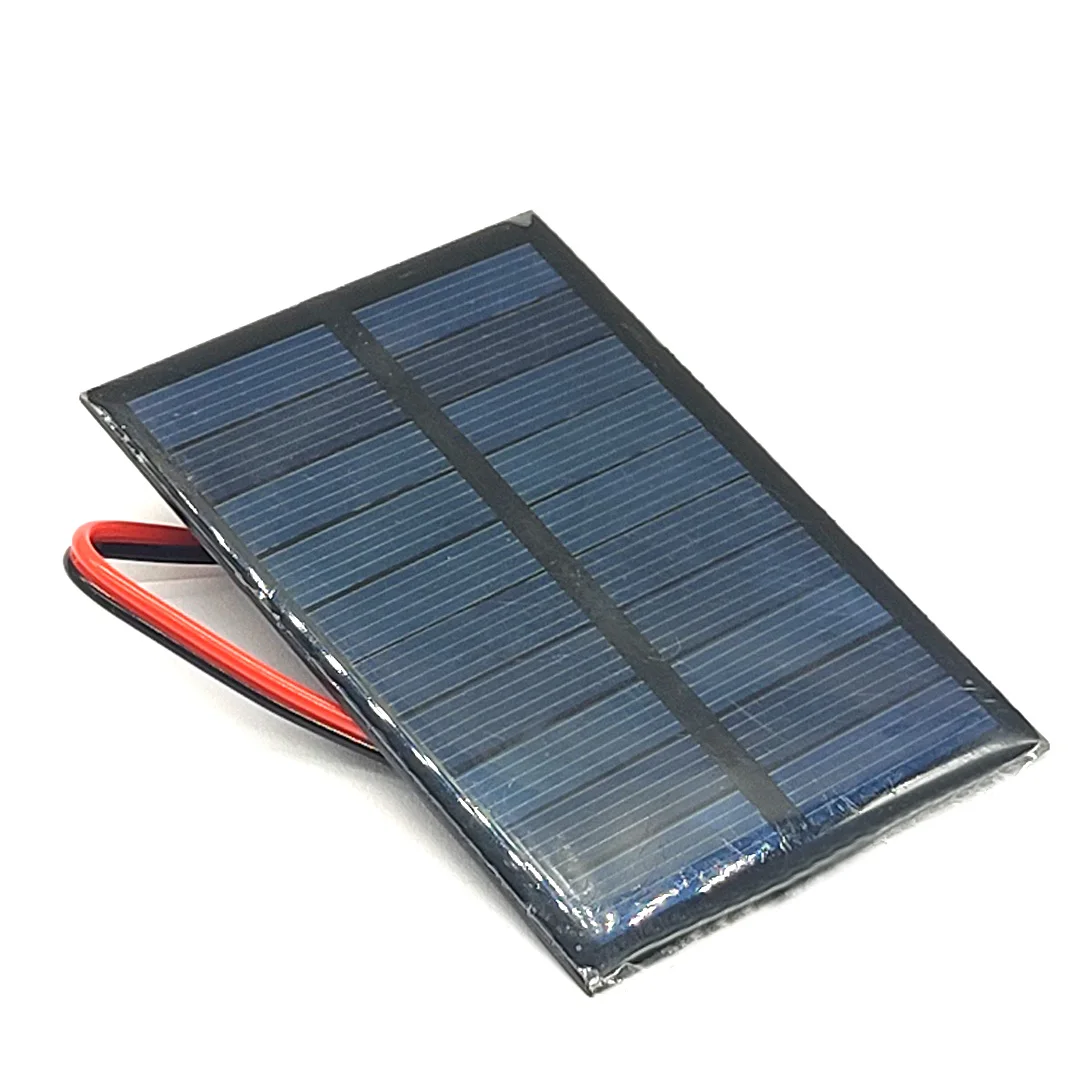 لوحة طاقة شمسية لوحة الايبوكسي الشمسية الأحمر و خط أسود خلايا الطاقة الضوئية DIY بها بنفسك التخصيص 5 فولت 150MA /3 فولت 120MA