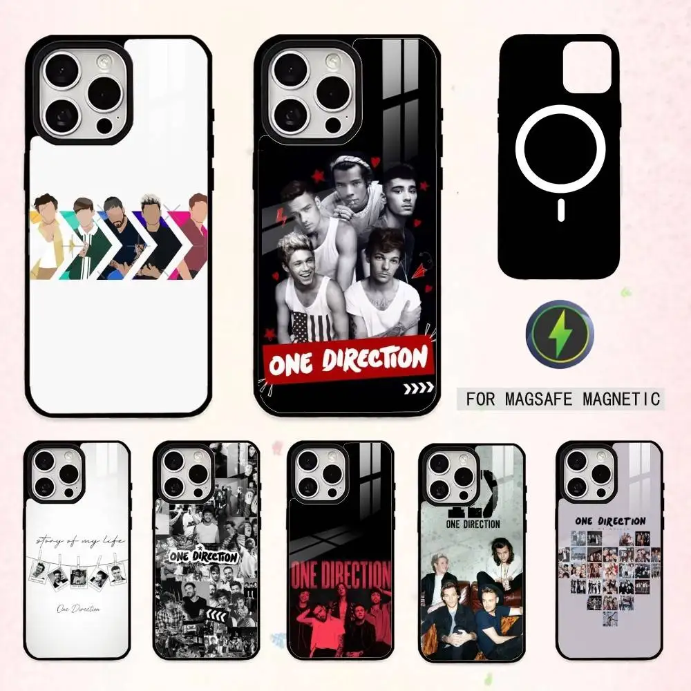 

Чехол One D-Direction-ES B-Band для iPhone 17, 16, 15, 14, 13, 12, 11 Plus, Pro Max, магнитный, для беспроводной зарядки MagSafe