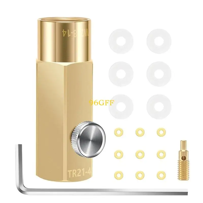 96GF CO2 Refill Pack Adapter Brass Homebrew Connection Accessory for CO2 Sodas Stream